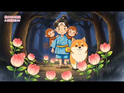 桃太郎の勇気｜桃太郎故事｜AI 原創童話 MV