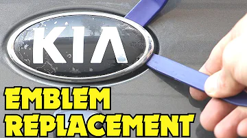 Kia Rio Emblem Replacement - How To Install Kia K Logo Trunk Emblem