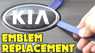 Kia Rio Emblem Replacement - How To Install Kia K Logo Trunk Emblem Resimi