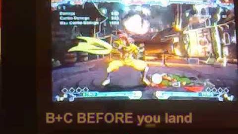 Blazblue - Defensive Throw Option Select off of a Quick Recovery