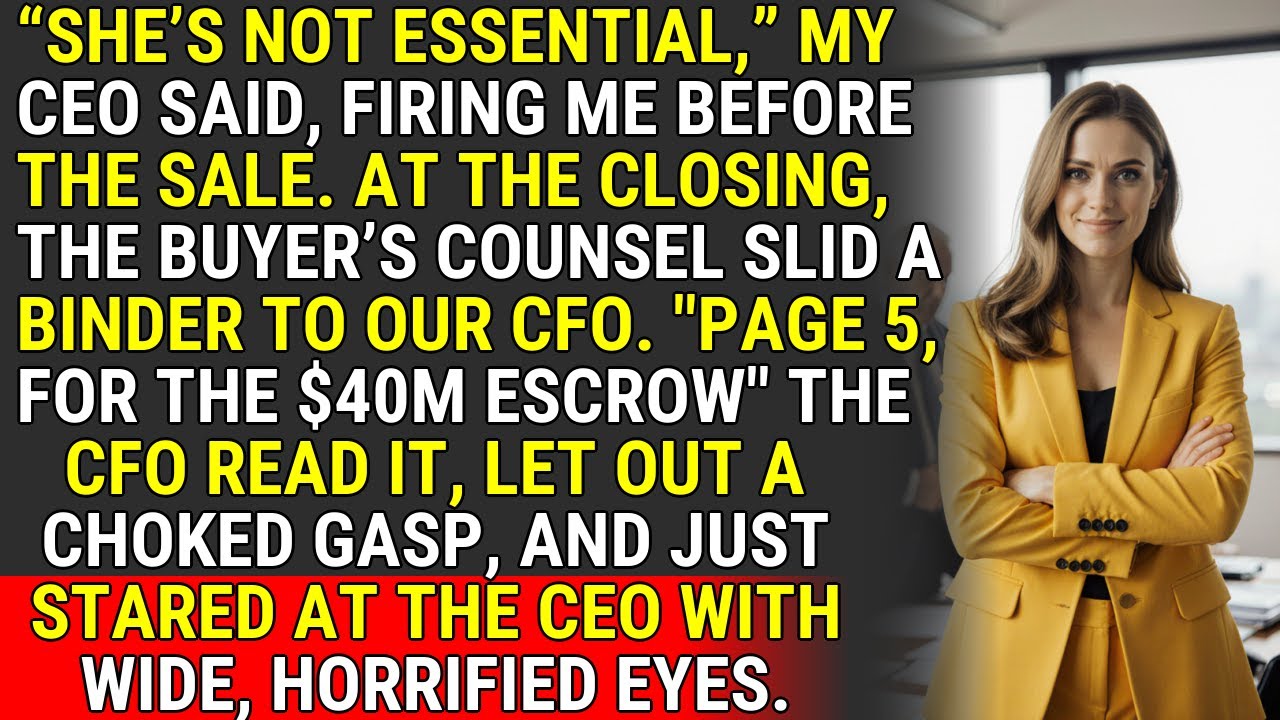 They Called Her 'Non-Essential.' The $40M Clause Said Otherwise ♟️ | 