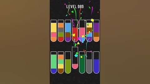 water sort puzzle - level 989