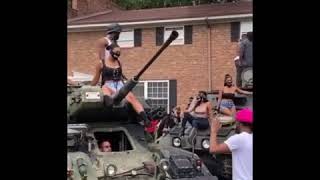 Stolen army tank in Atlanta