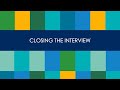 Hiring tips closing the interview