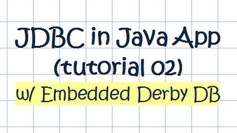 Embedded Derby Database In JAVA Application - Tutorial