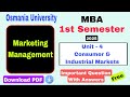 Marketing Management #mba questions Unit-4 | Mba 1st Sem  #importantquestions #ou @FinalFocusYt