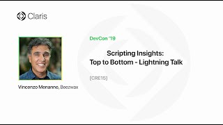 Scripting Insights: Top to Bottom - Lightning Talk [CRE15]