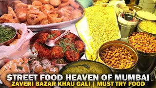 Must Try Food at Zaveri Bazar Mumbai Khau Galli | Mumbai Street Food | Indian Street Food Veg