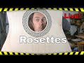 Build Your Own Acoustic Guitar - Rosettes - LIVE! Including: The Lollipop Trick - FINALLY EXPLAINED.