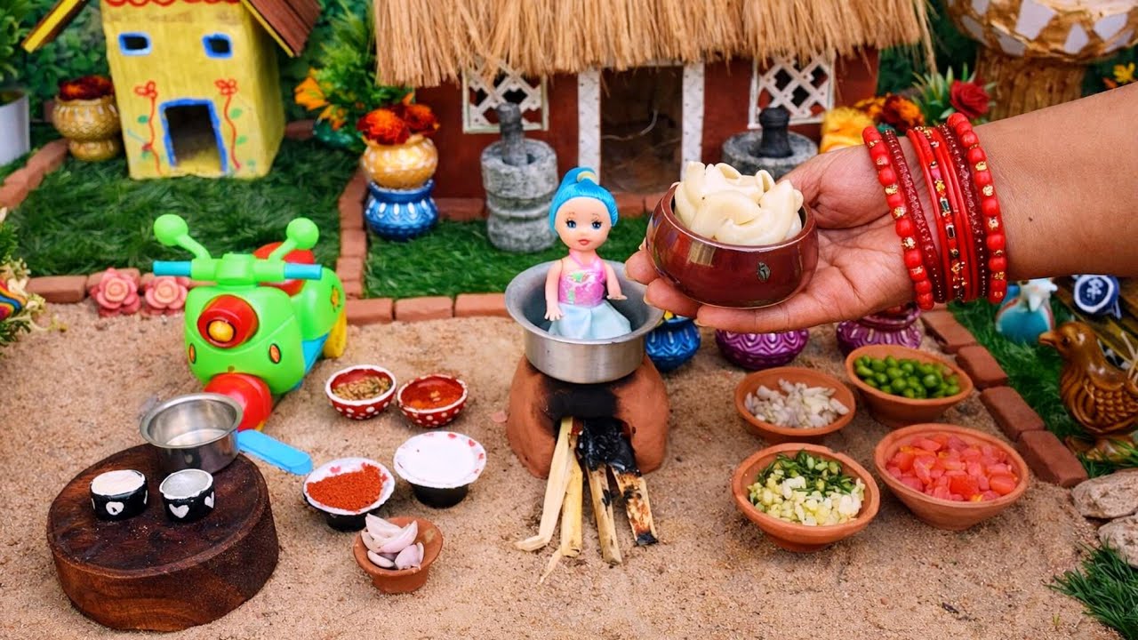 Mini White Sauce Pasta Recipe | Super Creamy & Cheesy | Radha Miniature Food