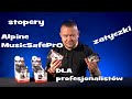 Zatyczki stopery do uszu dla profesjonalistów Alpine Music Safe PRO.