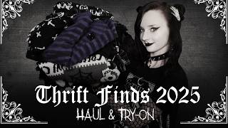 Thrift Finds 2025 | Gothic & Alternative Fashion Haul 🖤