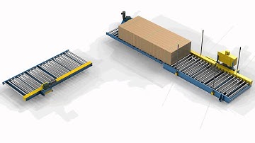 LEWCO Custom Powered Transfer Car and Chain Driven Live Roller Conveyor