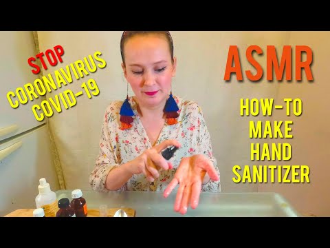 ASMR make sanitiser at home (如何使洗手液) / Woman's whisper