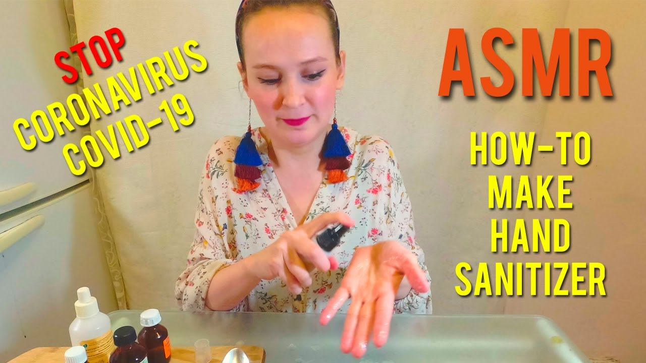 ASMR make sanitiser at home (如何使洗手液) / Woman's whisper