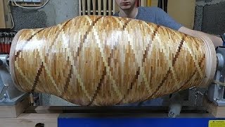 5000 Segments Vase For 5k Subscribers - Woodturning