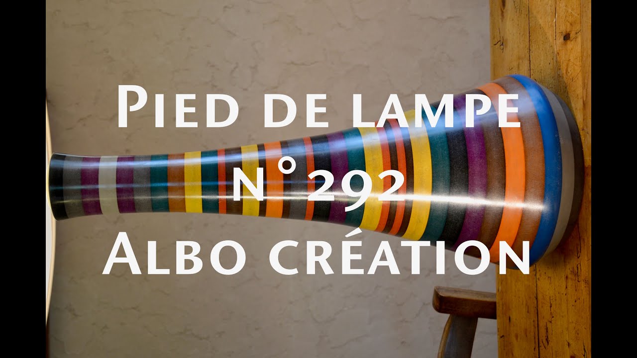 PIED DE LAMPE EN VALCHROMAT