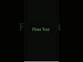 Create Floating Text Animation Using HTML &amp; CSS | Simple CSS Animation Tutorial.