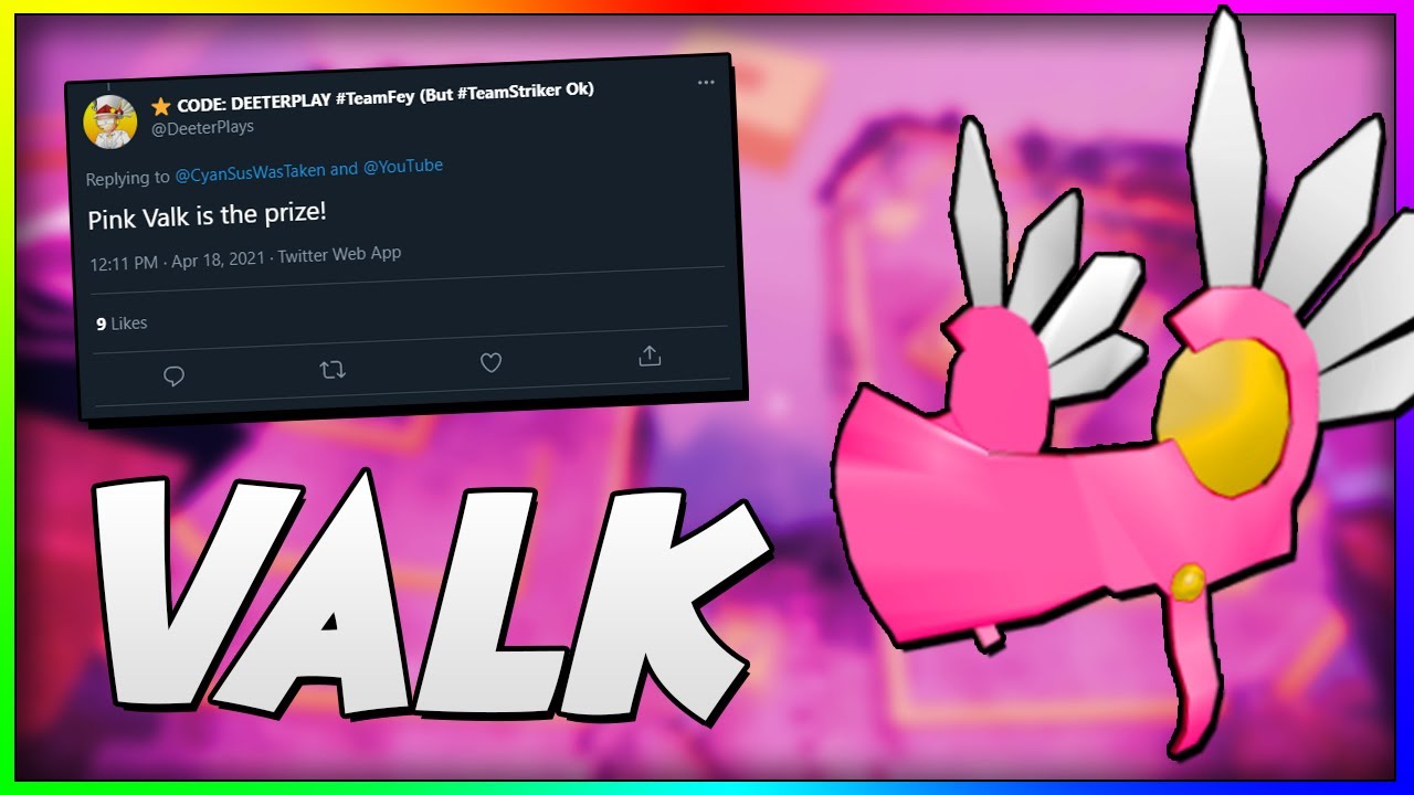 The FREE ROBLOX PINK VALK... YouTube