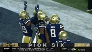 Georgia Tech 36 Yard Pick Six vs Virginia | 2022 College Football