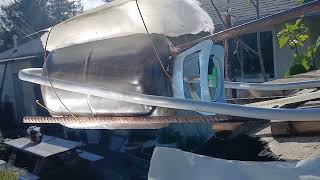 Helium tank as  boiler on the sun scoop and it seems to work!