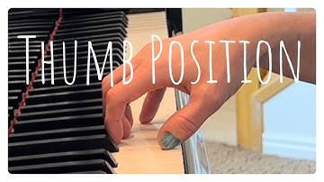 Piano Lesson: How to position the thumb at the piano