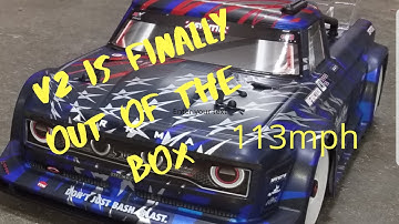 Arrma Infraction V2 speed run, Box stock with MMX8S esc and foams