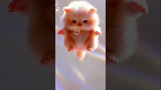 😘cutebeby injoy whith watar #viral #ai #animals #8kvideo #cutecat #art #sheryans #trending# Short
