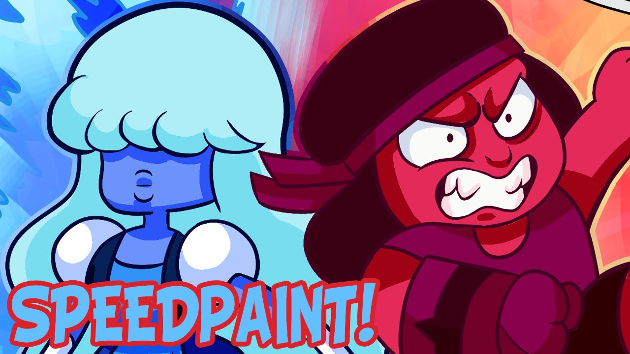 Steven Universe Ruby And Sapphire Speedpaint Spoilers - sapphire steven universe roblox