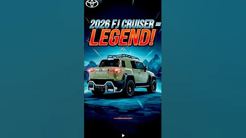 2026 Toyota FJ Cruiser Is Finally Here! 😳🔥 The Off-Road Beast Returns! #ToyotaFJ #fjcruiser2025