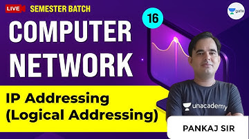 IP Addressing ( Logical Addressing) | Computer Network | Lec 16 | GATE CSE Exam