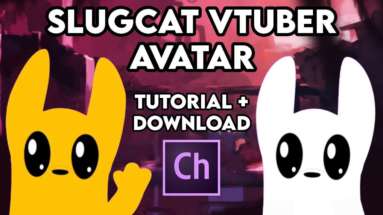 Making A Slugcat Vtuber Avatar Adobe Character Animator Tutorial Free Download Youtube