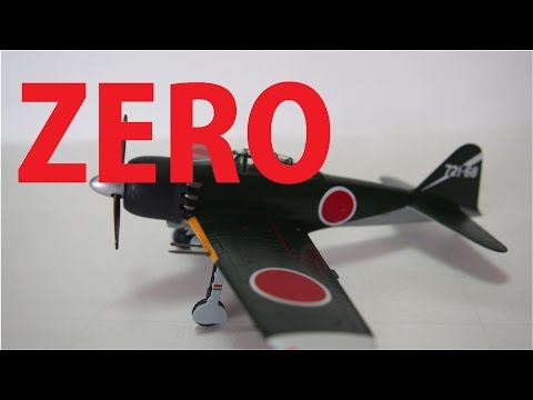 零戦、模型完成品の紹介【童友社 零戦五二丙型】 - YouTube