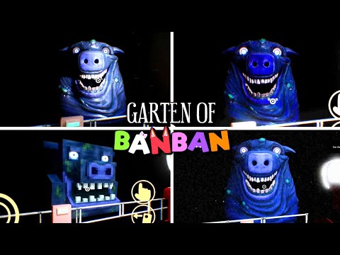 Garten Of Banban Vs Mobile Vs Roblox Vs Minecraft Nanny Jumpscares | Garten Of Banban Update Nanny