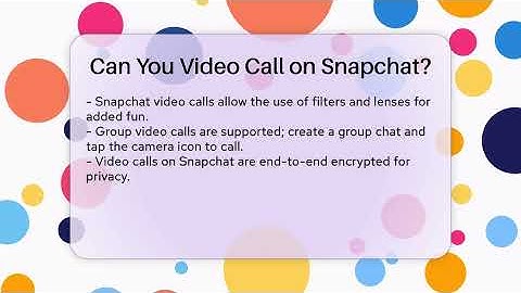 Can You Video Call on Snapchat? - Everyday-Networking