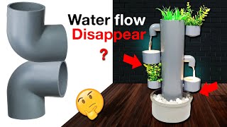 Diy mini water fountain using PVC pipe | Table top waterfall