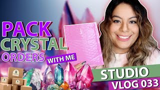 Studio Vlog 033 | Restocking New Crystal Confetti, Packing YOUR orders!