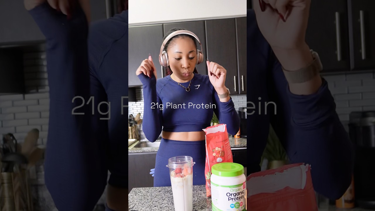 How I Stay Energized with Orgain Protein Powder!💪🏽✨ 