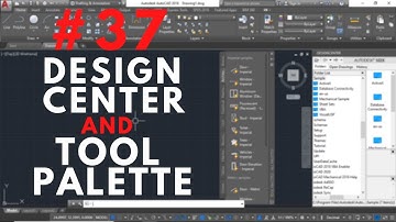 Tool Palette In AutoCAD || Design Center In AutoCAD || Block Authoring Palette AutoCAD Tutorial