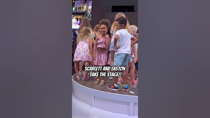 Scarlett being brave dancing on the stage 🥰🥰 #dance #scarlett #shorts