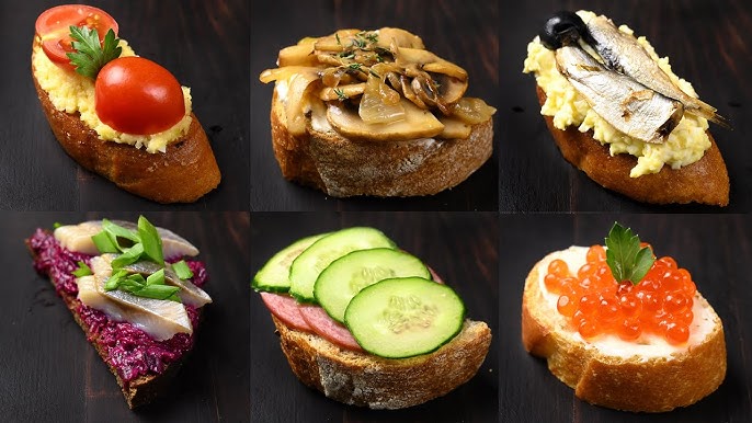 10 вкуснейших бутербродов на праздничный стол
