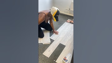 How to install peel & stick flooring on carpet floor #shorts #flooring #peelandstick