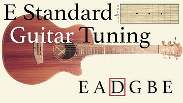 E Standard Guitar Tuning 4th String D