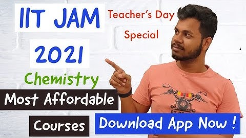 #IIT JAM 2021 Chemistry - Most Affordable Course - Best Coaching App