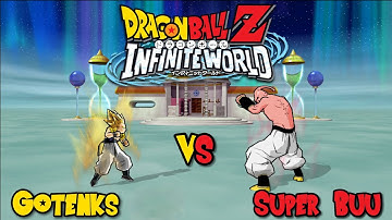 Gotenks SS3 Vs. Super Buu (CPU Vs CPU) DBZ - INFINITE WORLD
