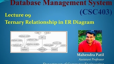 #ERD #DBMS #ERDiagram Ternary Relationship in ER Diagram