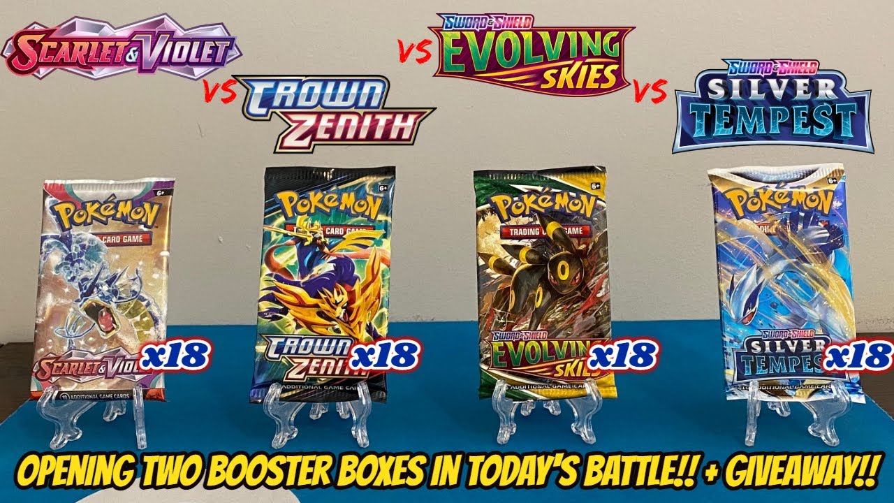 INSANE!! SCARLET & VIOLET vs CROWN ZENITH vs EVOLVING SKIES vs SILVER TEMPEST Pokemon Card Opening!! INSANE!! SCARLET & VIOLET vs CROWN ZENITH vs EVOLVING SKIES vs SILVER TEMPEST Pokemon Card Opening!!