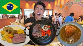 Japanese guy tries the BEST BRAZILIAN FOOD in São Paulo🇧🇷