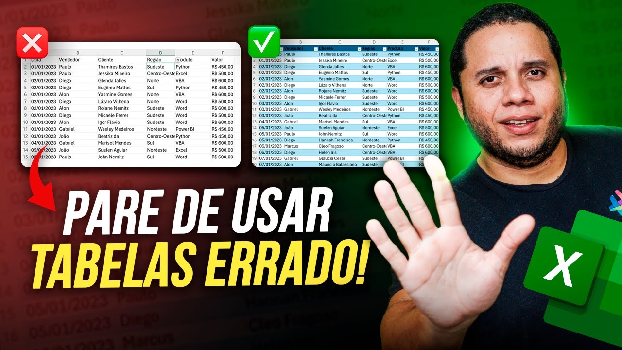 tabela no excel