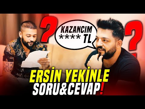 ERSİN YEKİN AYLIK NE KADAR KAZANIYOR ?  SORU CEVAP !! ERSIN YEKININ HAYATI 😮